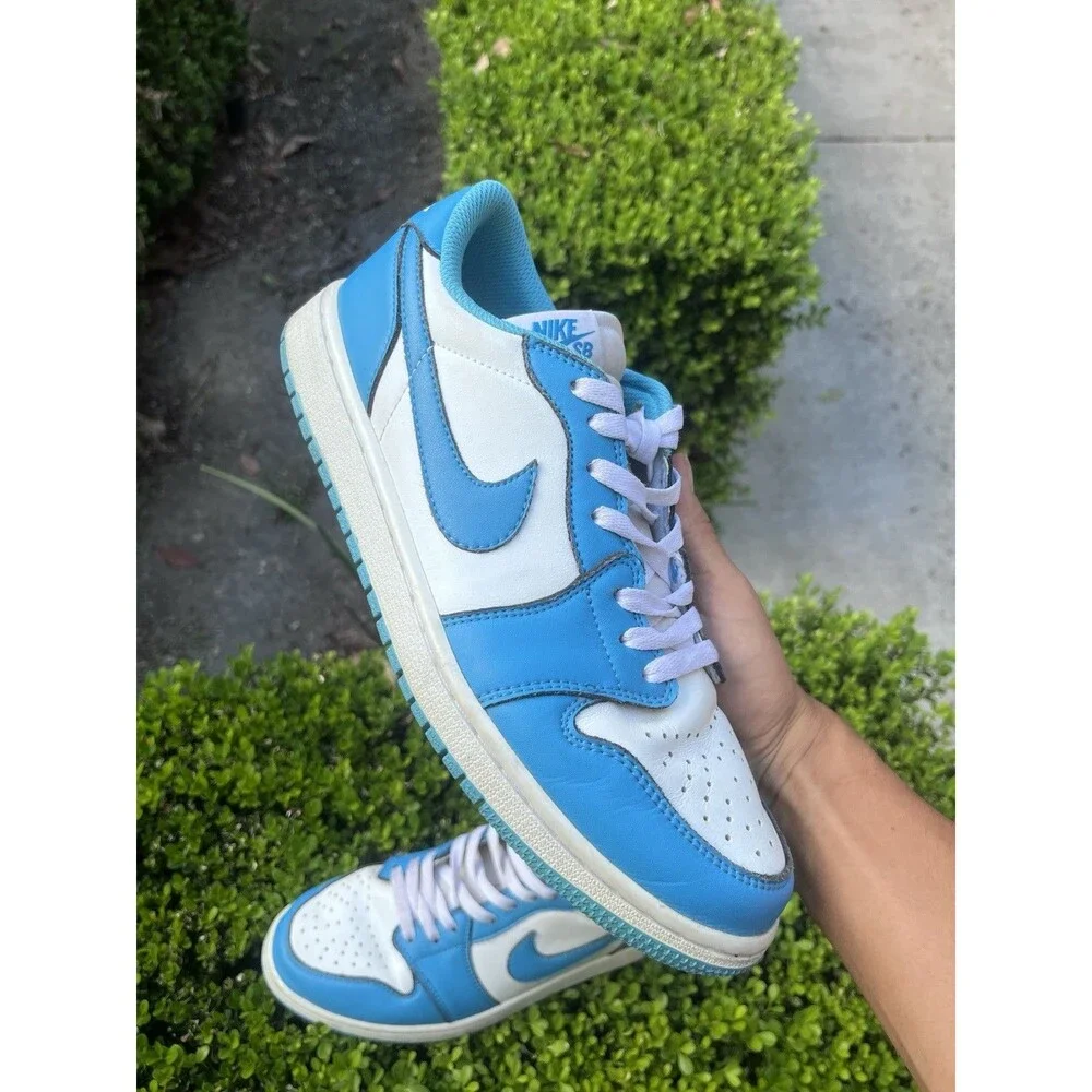 Size 9.5 - Jordan 1 Low SB x Eric Koston Powder Blue 2019 (CJ7891-401) *NO BOx